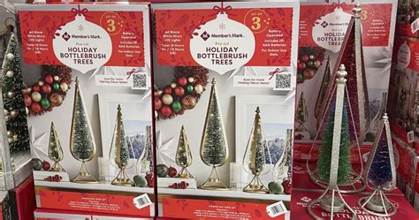 Sam's Club Christmas Decorations are In-Club & Online | Cute Bottlebrush Tree Set Just $49.98