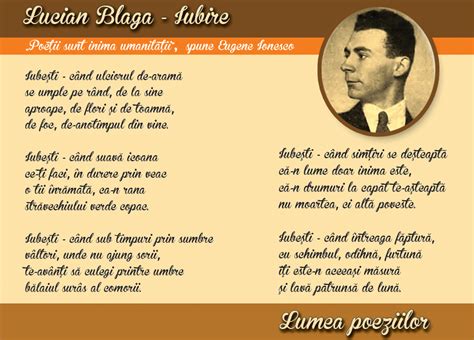 Lumea poeziilor: Lucian Blaga - Iubire