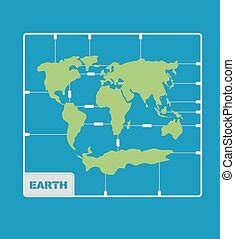 Sketch of earth planet continents. world map. Sketch of earth planet continents. hand drawn of ...