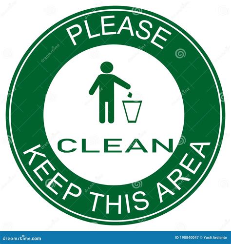 Notice Keep Clean,keep Your Work Area Clean Symbol,icon Stock Vector ...