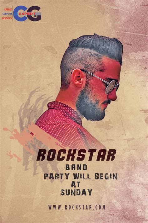 Rockstar Poster by Kashif Khan on Dribbble