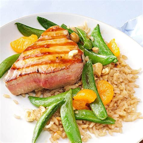 Grilled Sesame Orange Tuna Steaks Recipe | Taste of Home