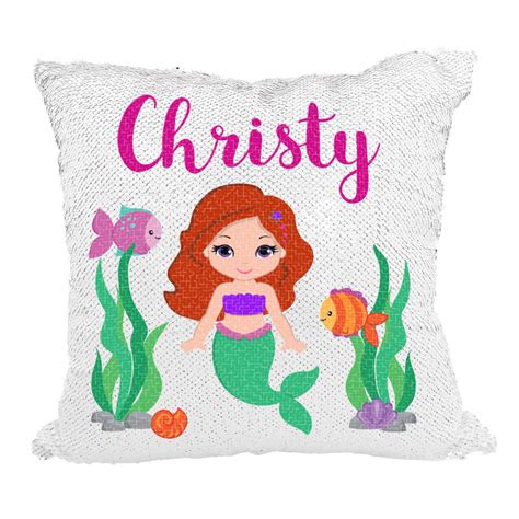 Handmade Personalized Mermaids Underwater Sequin Pillow Case – VeraFide ...