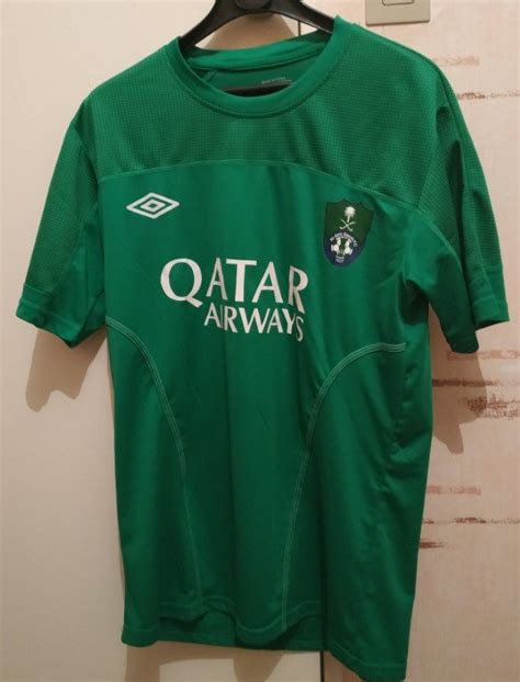 Al-Ahli Saudi FC Home voetbalshirt 2015. Sponsored by Qatar Airways