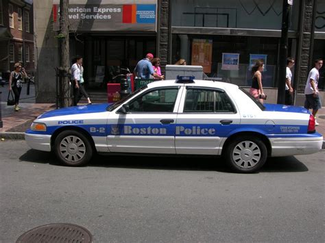 Classic Boston Police logo and cruiser - Fonts In Use