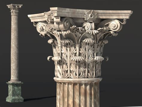 Corinthian Column - 3D Model - ShareCG