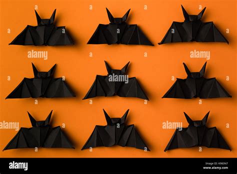 origami halloween bats Stock Photo - Alamy