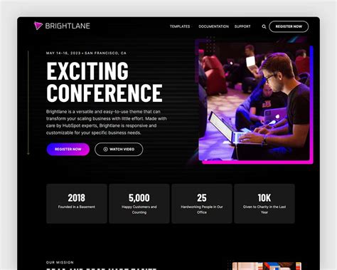 15+ Best Event Landing Page Templates [2023] — Immense Art