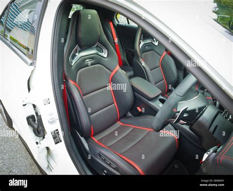 Hong Kong, China Feb 23, 2016 : Mercedes-Benz A45 AMG 2016 Interior Day ...