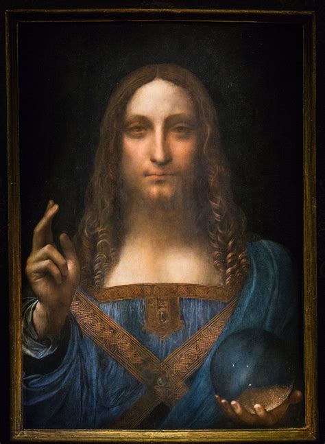 Leonardo Da Vinci (?) - Salvator Mundi (1500) : r/museum