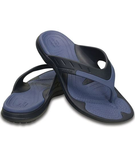 Crocs Relaxed Fit Blue Flip Flops Price in India- Buy Crocs Relaxed Fit ...