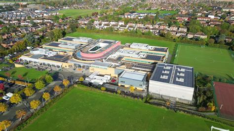 High Angle View of Sixth Form College Area of East Luton City of England United Kingdom. October ...