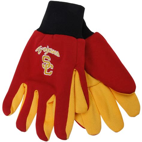 USC Trojans Colored Palm Utility Gloves