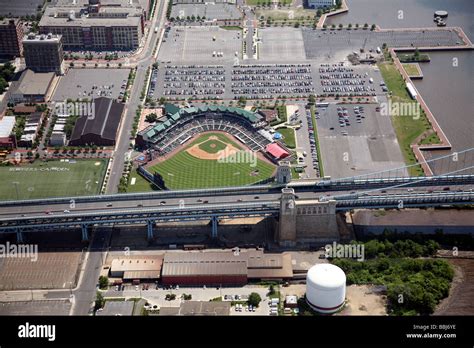 Aerial photograph of Rutgers University Baseball Stadium in Camden, New ...