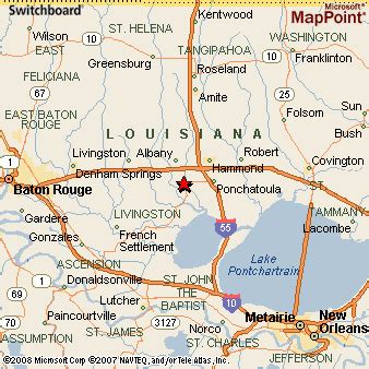 Springfield, Louisiana Area Map & More