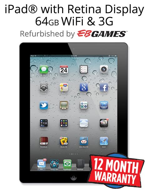 iPad with Retina Display 64GB WiFi & 3G - Black - REFURBISHED | iPad | eBay