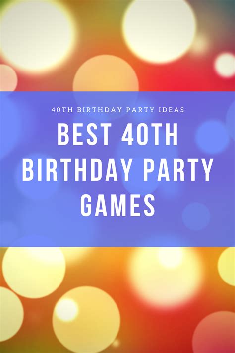 Best 40th birthday party games ideas. 40th birthday party ideas, drinks ...