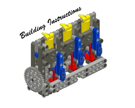 LEGO MOC Lego Pneumatic Engine 3 In-line by Nico71 | Rebrickable - Build with LEGO