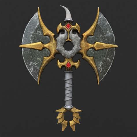 Fantasy axe 3d model VR / AR ready | CGTrader