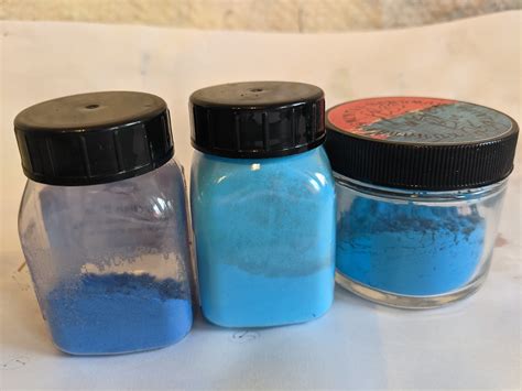 pigments: blue oddities | Pigments I'll be making into paint… | Flickr