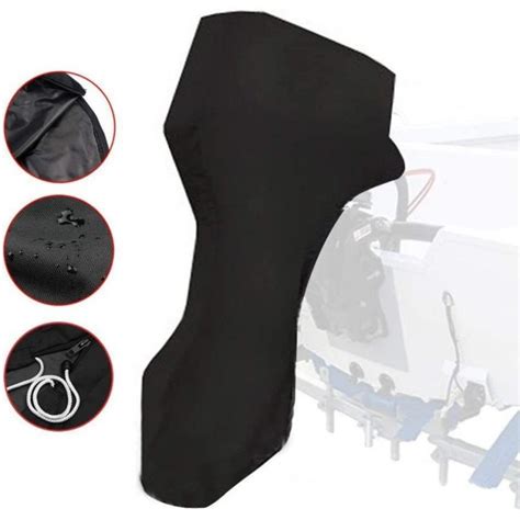 Buy Waterproof Boat Motor Cover Heavy-Duty 600D Full Outboard Motor Cover Fade and Crack ...