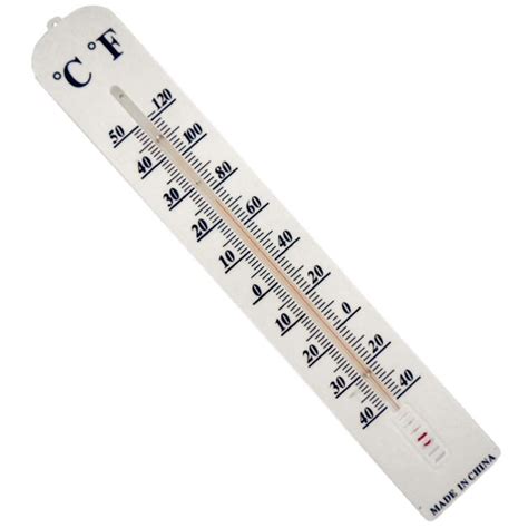 15-1/2 Inch Plastic Indoor/Outdoor Fahrenheit/Celsius Wall Thermometer - Accurate in Sun or ...