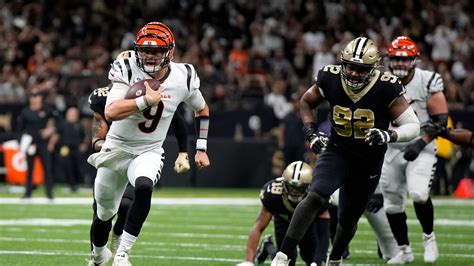 Cincinnati Bengals vs New Orleans Saints live score updates NFL Week 6