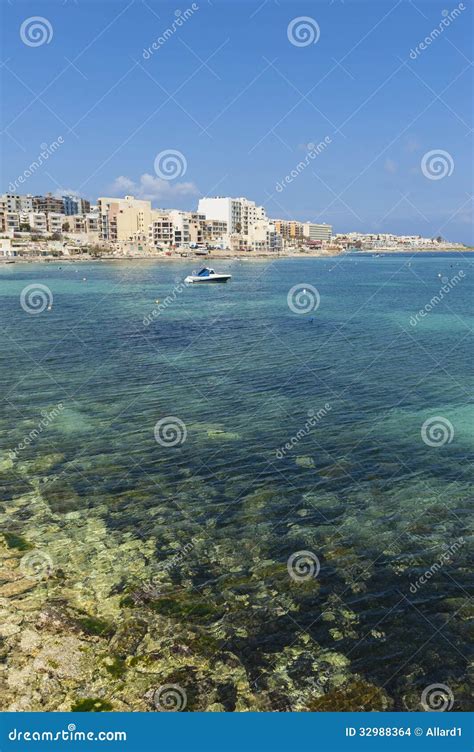 Qawra, Malta stock photo. Image of structure, waters - 32988364