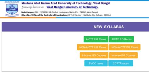 MAKAUT Syllabus 2024 Download PDF - All Semester