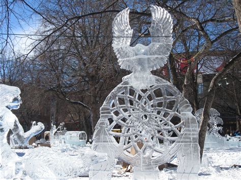 Rice Park | Ice sculptures, Sculptures, Winter 2014