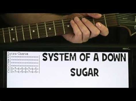 System Of A Down Sugar Guitar Chords Lesson & Tab Tutorial SOAD - YouTube