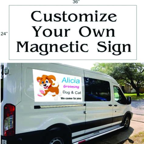 Custom Magnetic Sign 2 Pack 24in X 36in Size Great Auto Car - Etsy