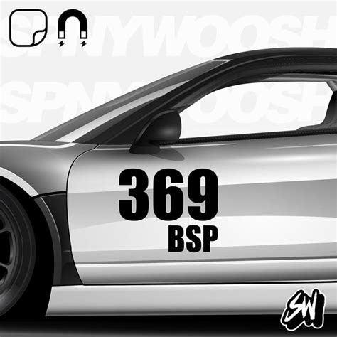 Individual Vinyl Racing Numbers | Spinnywhoosh Graphics