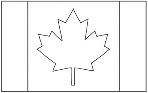 Canadian flag colouring page. | North America | Pinterest