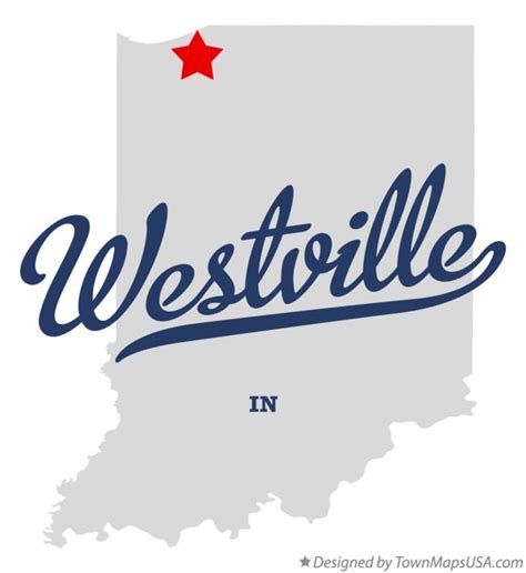 Map of Westville, IN, Indiana