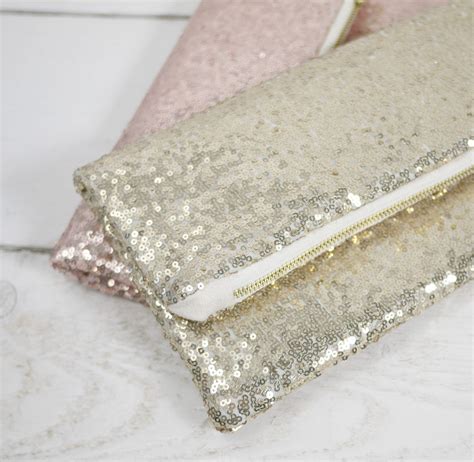 Gold Sequin Clutch Gold Purse Gold Wedding Purse Gold | Etsy