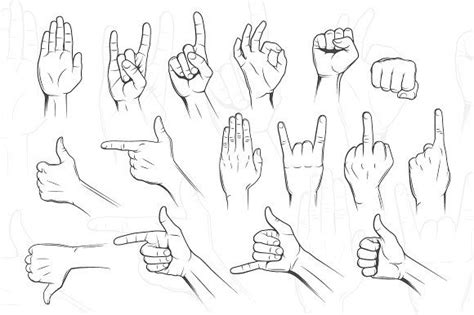 Hand Gestures Sketches