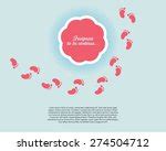 Baby Footprints Card Template Free Stock Photo - Public Domain Pictures