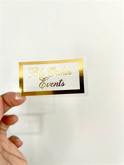 Gold Foil Labels Gold Foil Wedding Gold Foil Business - Etsy