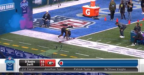 WATCH: D’Andre Swift runs 40-yard dash at NFL Combine