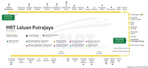 MRT Putrajaya Line fully opens March 16, 3pm - 57.7km from Kwasa Damansara to Putrajaya Sentral ...