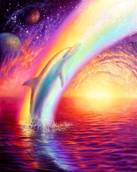 rainbow dolphin | Mermaid under the sea party | Pinterest