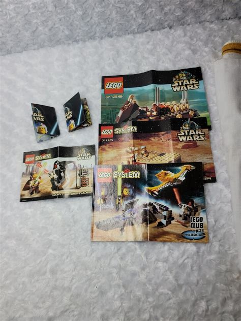 LOT of Lego Star Wars 7126, 7110,7101 Instructions/Manual ONLY | eBay