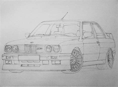 Bmw M3 Drawing at PaintingValley.com | Explore collection of Bmw M3 Drawing