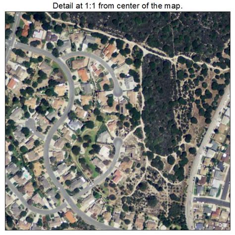 Aerial Photography Map of Mission Hills, CA California