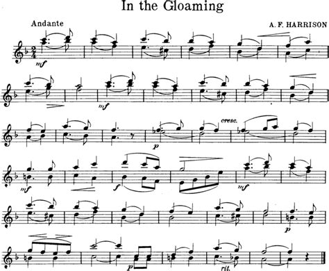 In the Gloaming | Free Violin Sheet Music