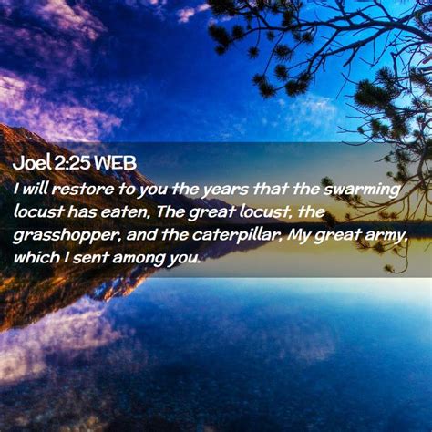 Joel 2:25 WEB Scriptures Images