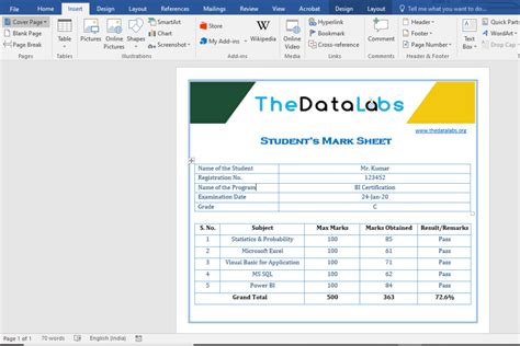 Nice Student Mark Sheet In Excel Format Pdf Construction Weekly Report ...