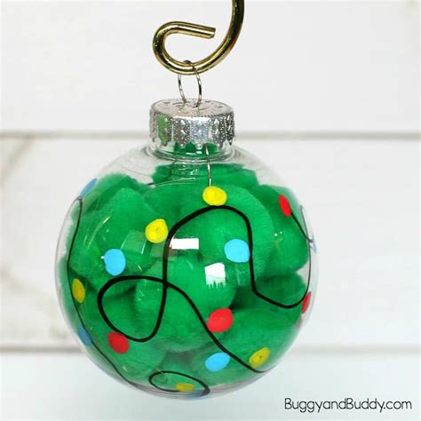 Christmas Light Ornament Craft for Kids - Buggy and Buddy