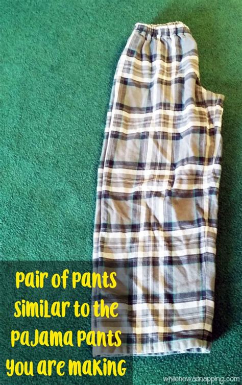 5 Seam Pajama Pants - No Pattern Needed! | While He Was Napping